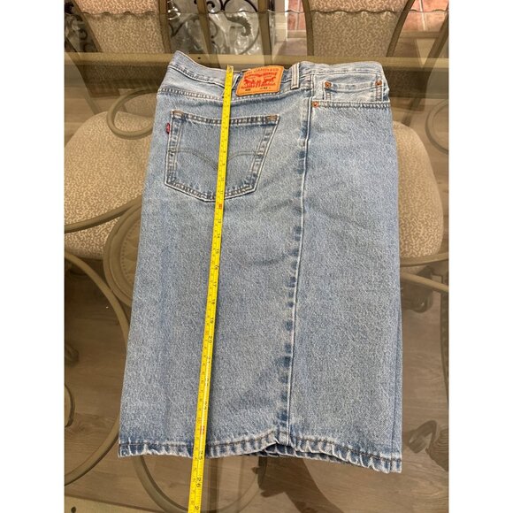 Levis Mens 469 Loose Fit Denim Jean Shorts W42 Light Wash Casual Summer Wear - Picture 3 of 5